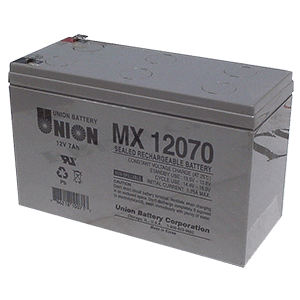 sealed 12v battery with 7 amp hour COR-MX12070