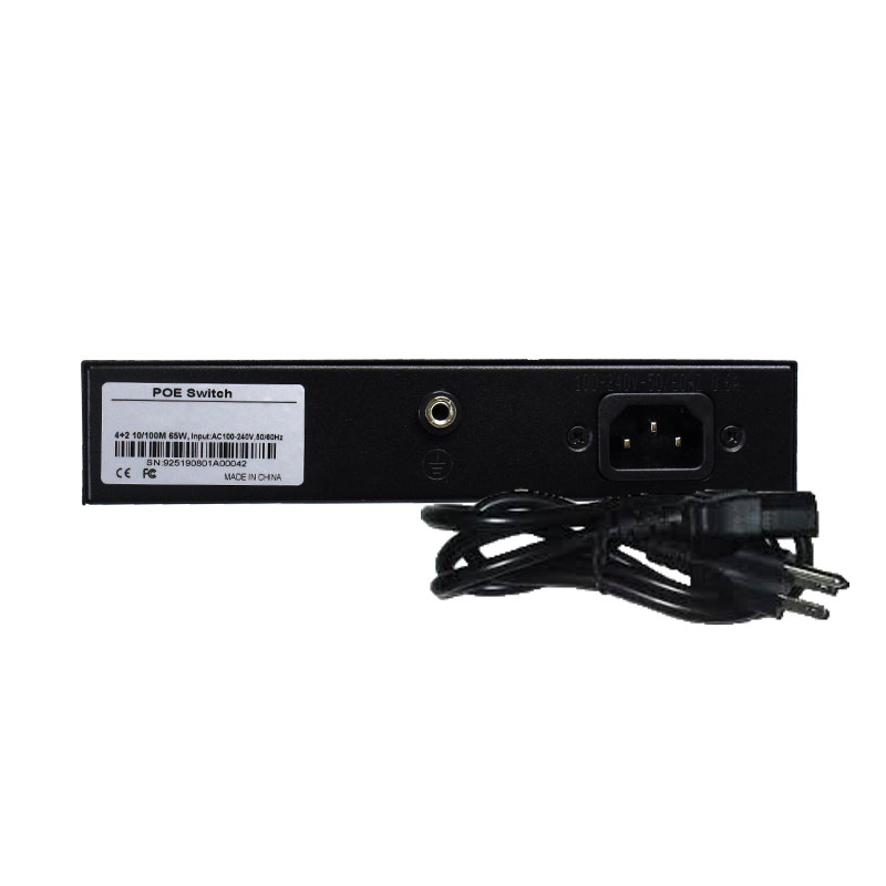 10 10 /100M adaptive RJ45 port, 8 port with PoE