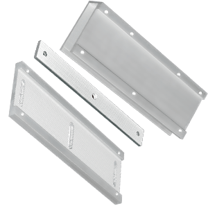 aluminum bracket package for glass doors and maglocks