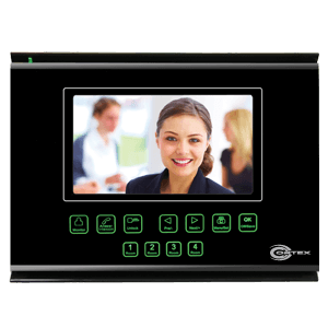 Color video door phone with touch panel controls