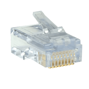  8-pin connector is used primarily to terminate Ethernet or powered Ethernet (power-over-Ethernet or PoE) network cables