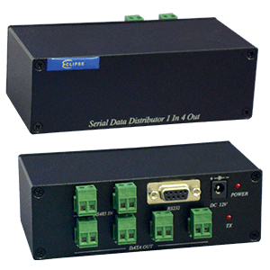 data distributor for rs485 or rs232 serial signals COR-RSD4 