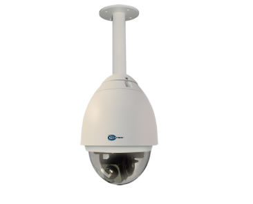 360 degree continuous rotation and are sensitive to infrared light and connects to almost any DVR