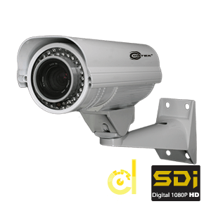 This  SDI camera can be used inside or out. The COR-HD64-SDI has a weatherproof rating of IP65