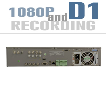inputs for Serial Digital Interface (SDI) cameras and standard (traditional) CCTV camera inputs