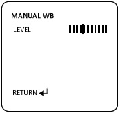 menu options for the OSD for COR-553HD full size security camera