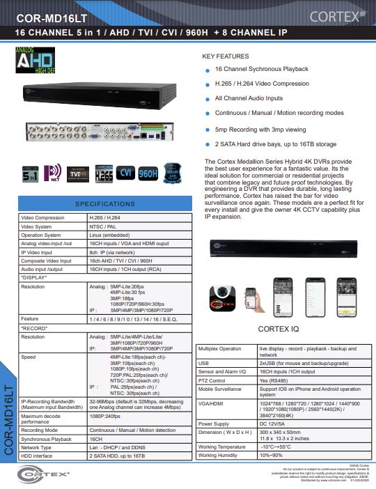 AHD , TVI, CVI recorder withLinux(embedded) Operating System.